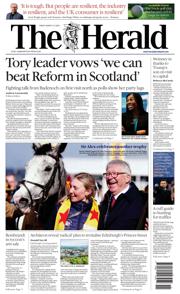 The Herald front page for 14 March 2025