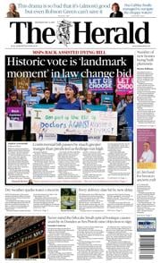 The Herald front page for 14 May 2025