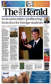 The Herald (UK) Newspaper Front Page for 14 June 2023