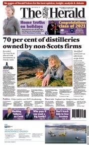 The Herald (UK) Newspaper Front Page for 14 July 2021