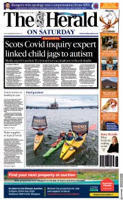 The Herald (UK) Newspaper Front Page for 15 July 2023