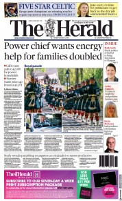 The Herald (UK) Newspaper Front Page for 15 August 2022
