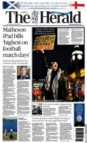 The Herald front page for 16 November 2023