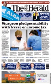 The Herald (UK) Newspaper Front Page for 16 April 2021