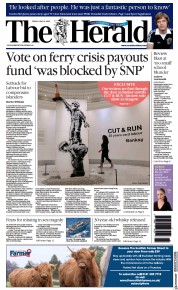 The Herald (UK) Newspaper Front Page for 16 June 2023