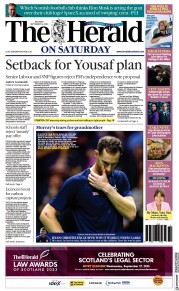 The Herald (UK) Newspaper Front Page for 16 September 2023
