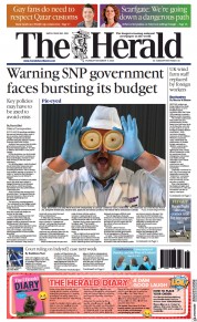 The Herald (UK) Newspaper Front Page for 17 November 2022