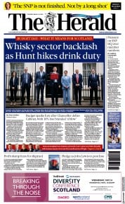 The Herald front page for 17 March 2023