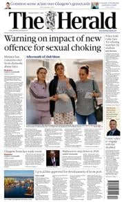 The Herald front page for 17 March 2025
