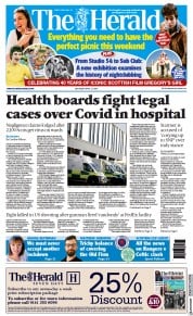 The Herald (UK) Newspaper Front Page for 17 April 2021