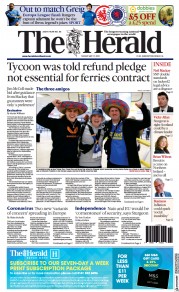 The Herald (UK) Newspaper Front Page for 17 May 2022