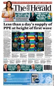 The Herald (UK) Newspaper Front Page for 17 June 2021
