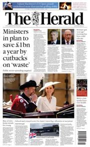 The Herald front page for 17 June 2025