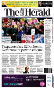 The Herald (UK) Newspaper Front Page for 17 August 2022