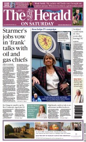 The Herald front page for 18 November 2023