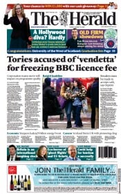 The Herald (UK) Newspaper Front Page for 18 January 2022