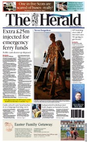 The Herald front page for 18 March 2023