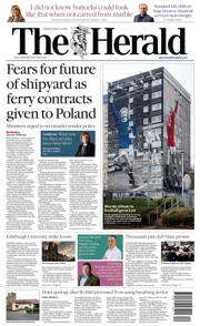 The Herald front page for 18 March 2025