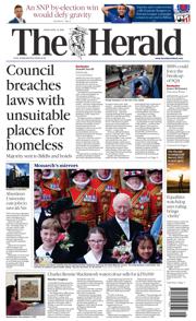 The Herald front page for 18 April 2025