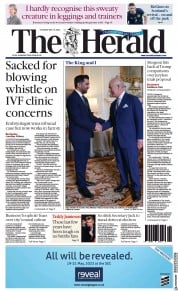 The Herald (UK) Newspaper Front Page for 18 May 2023
