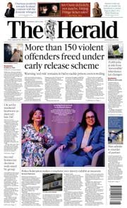 The Herald front page for 18 June 2025