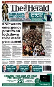 The Herald (UK) Newspaper Front Page for 18 August 2021