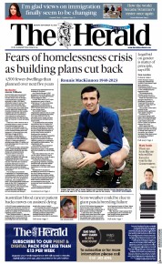 The Herald front page for 18 September 2023