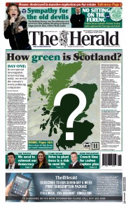 The Herald (UK) Newspaper Front Page for 19 October 2021