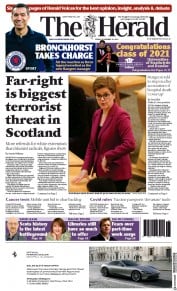 The Herald (UK) Newspaper Front Page for 19 November 2021