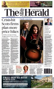 The Herald (UK) Newspaper Front Page for 19 January 2023
