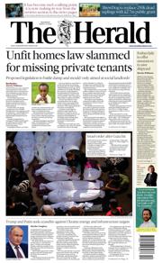 The Herald front page for 19 March 2025