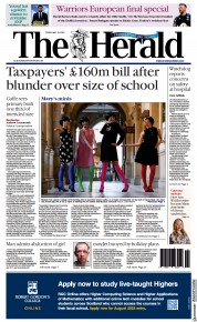 The Herald front page for 19 May 2023
