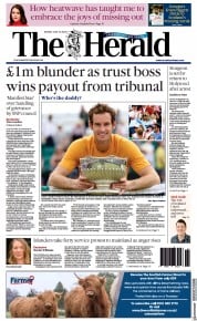 The Herald (UK) Newspaper Front Page for 19 June 2023