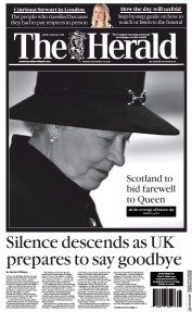 The Herald front page for 19 September 2022
