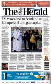 The Herald front page for 19 September 2023