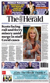 The Herald (UK) Newspaper Front Page for 1 January 2022