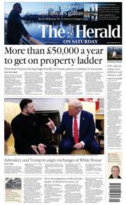 The Herald front page for 1 March 2025