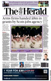 The Herald (UK) Newspaper Front Page for 1 May 2023