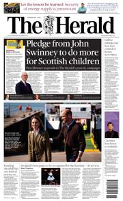 The Herald front page for 1 May 2025