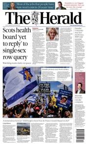 The Herald front page for 20 March 2025