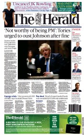 The Herald (UK) Newspaper Front Page for 20 April 2022