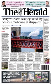 The Herald (UK) Newspaper Front Page for 20 April 2023
