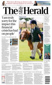 The Herald front page for 20 June 2025