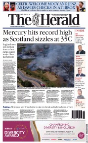 The Herald (UK) Newspaper Front Page for 20 July 2022