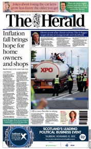 The Herald (UK) Newspaper Front Page for 20 July 2023