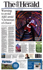 The Herald (UK) Newspaper Front Page for 21 December 2022