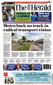 The Herald front page for 21 January 2022