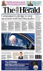 The Herald (UK) Newspaper Front Page for 21 April 2023
