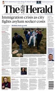 The Herald front page for 21 April 2025