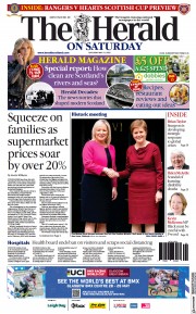 The Herald front page for 21 May 2022